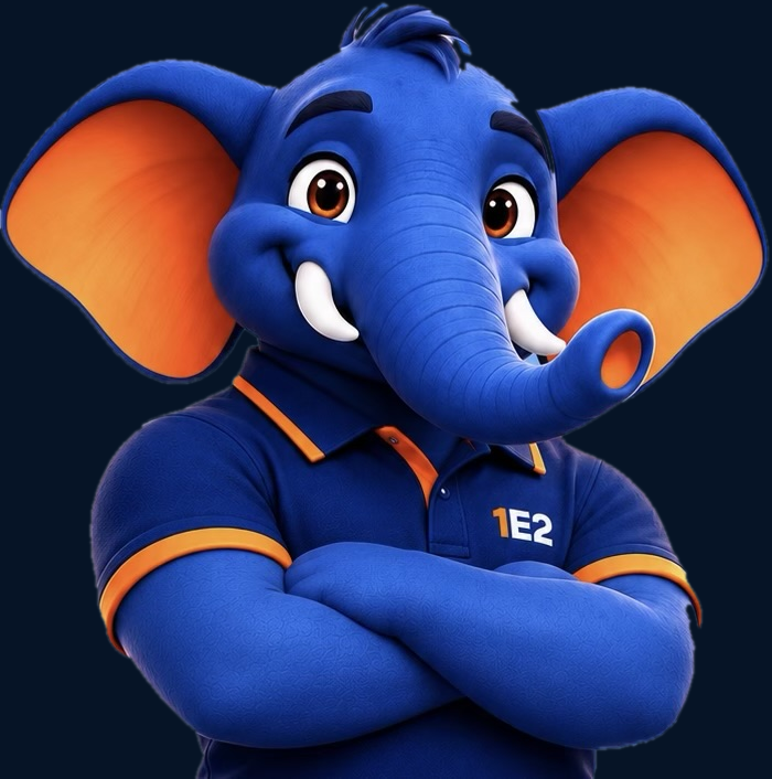 Tusk, the 1E2 elephant mascot